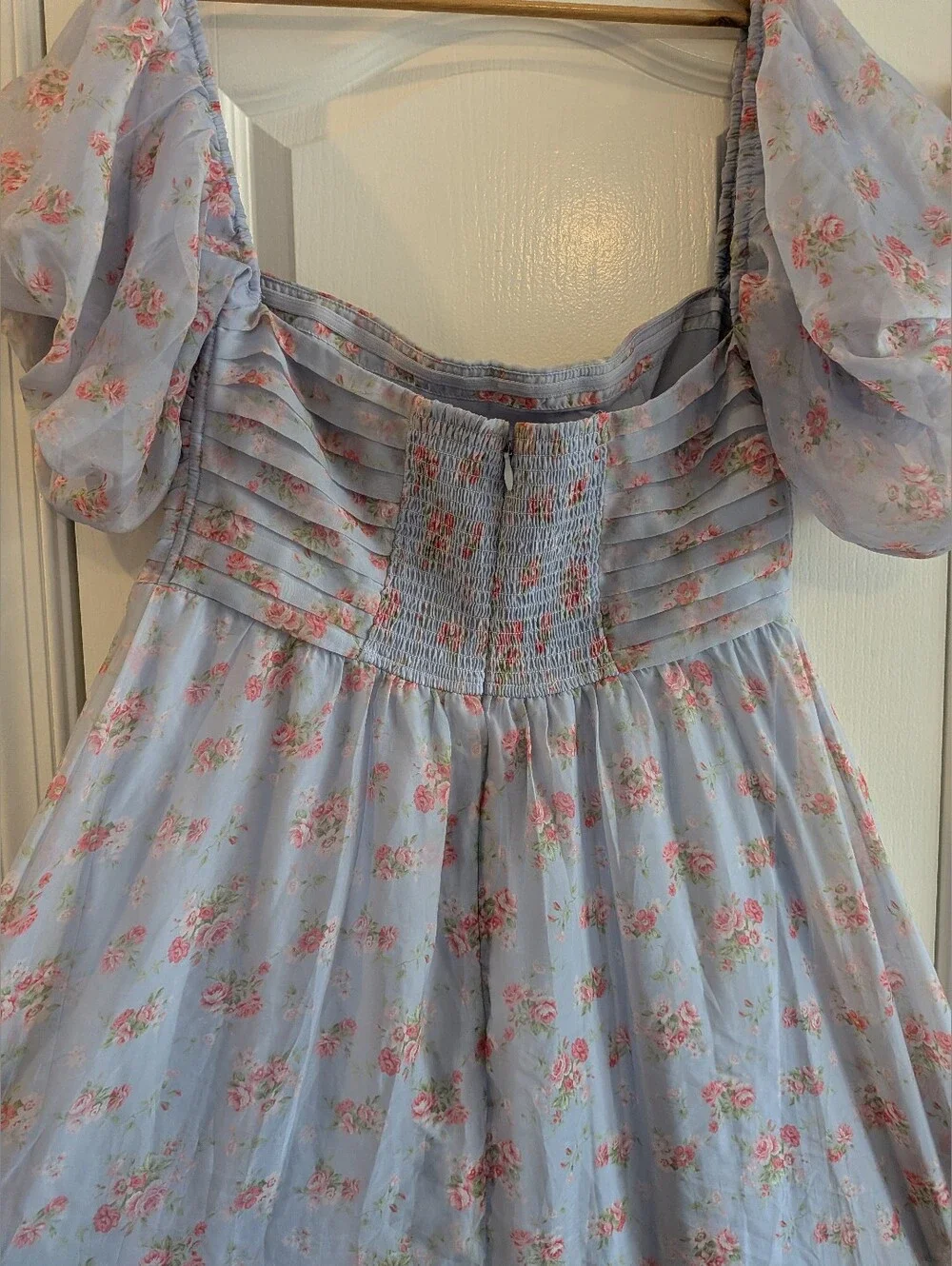 Abercrombie & Fitch Emerson Drama Maxi Dress Off-The-Shoulder Floral Ruffle XLP